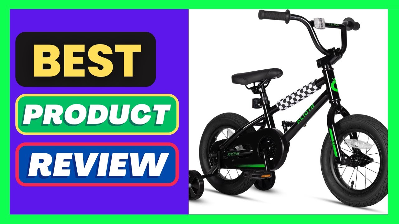 vollsch 12 14 16 20 Inch Kids Bike BMX Style Bicycle with Training Wheels