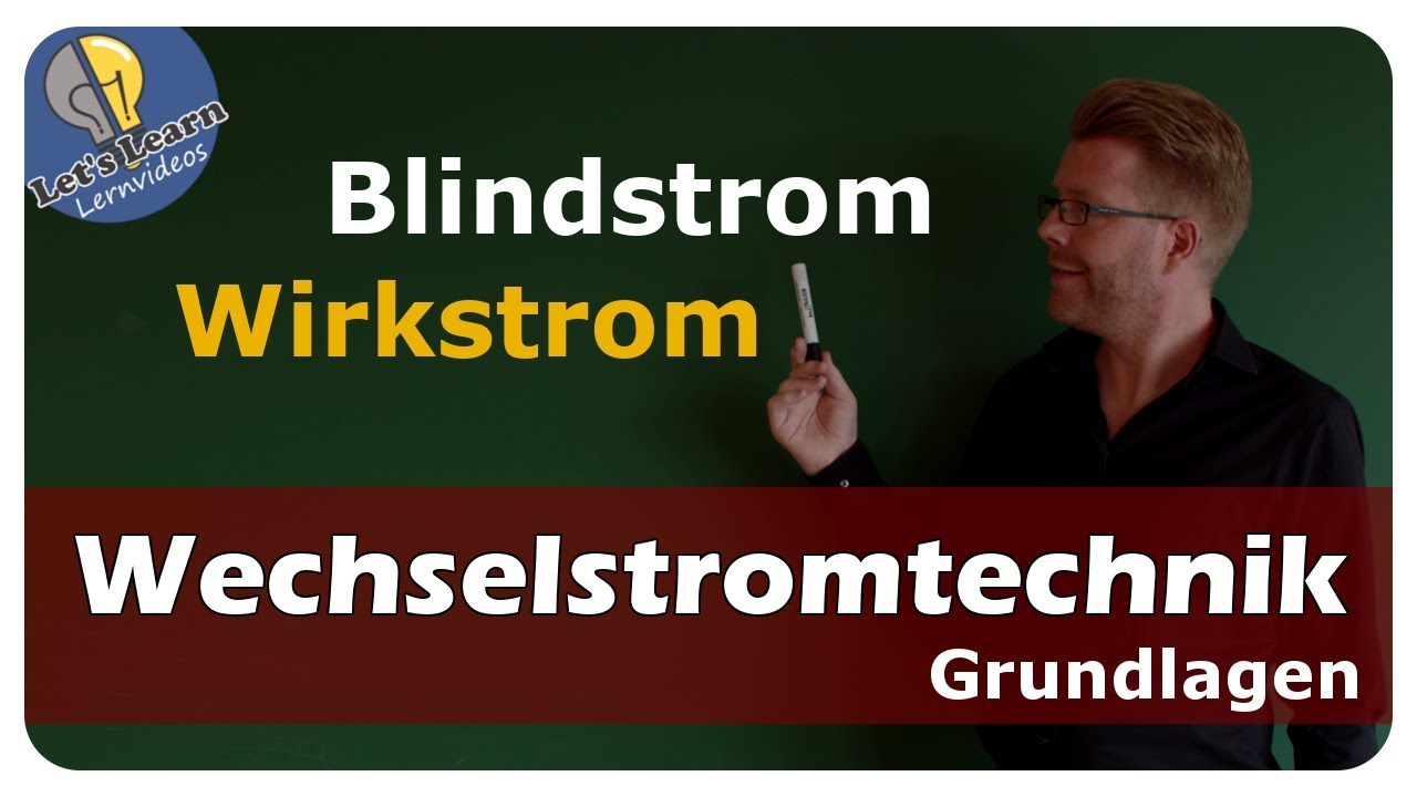 Vorschaubild zum Lernvideo "Sinusförmige Wechselgrößen - Wirkstrom / Blindstrom - einfach und anschaulich erklärt"