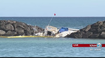 LIVE UPDATE: Boat run aground on Magic Island