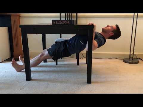 Inverted Table Rows (Home Workout)