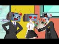 TV Woman Love Story With TV Man Camera Girl Funny Animation TV Woman Love Story With TV Man Camera Girl Funny Animation