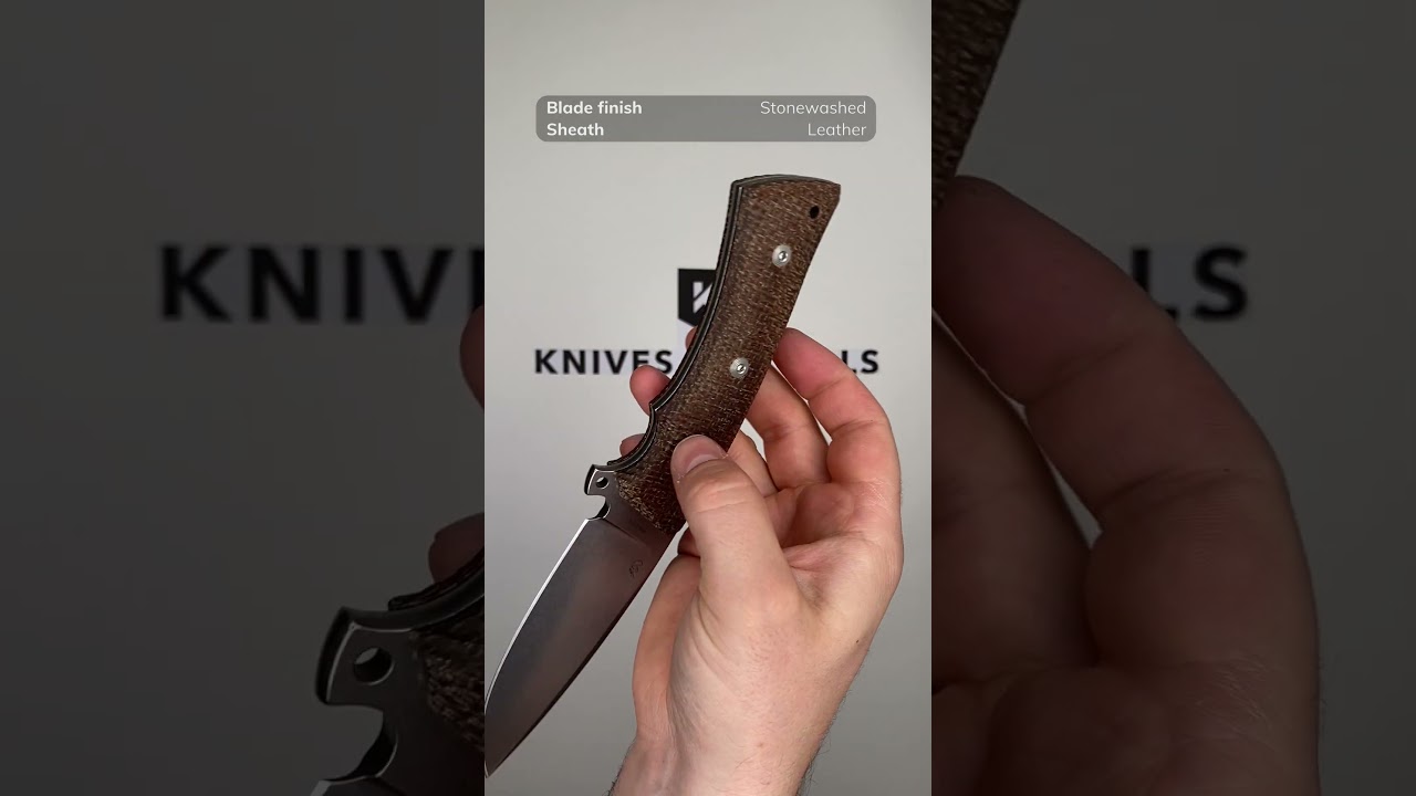 Viper Gianghi V4882IM, N690 Stonewash Brown Micarta, fixed knife