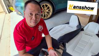Cybertruck Running Boards & Seat Covers Install! Hansshow Accessories Review & First Look!