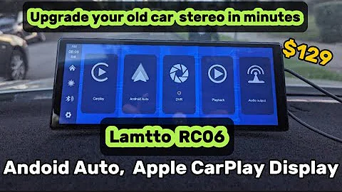 Lamtto RC06 Apple CarPlay | Android Auto | Dual Dash Cam | Review | Installation
