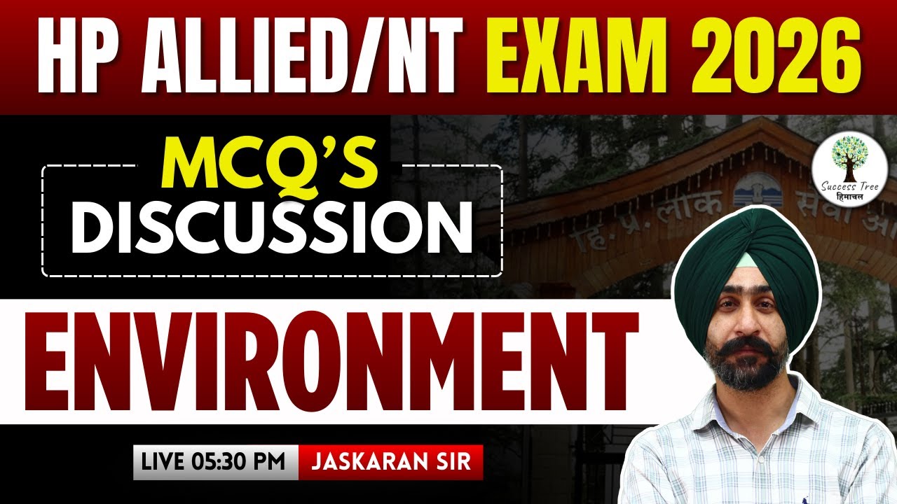 HP Allied/NT Exam 2026 | Environment | MCQ's Discussion | Jaskaran Sir