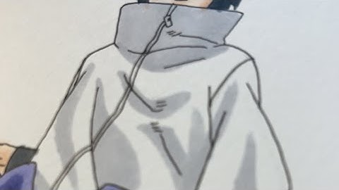 How to Draw Sasuke in 10Sec, 10Mins, 10Hours🦅🐍#shorts