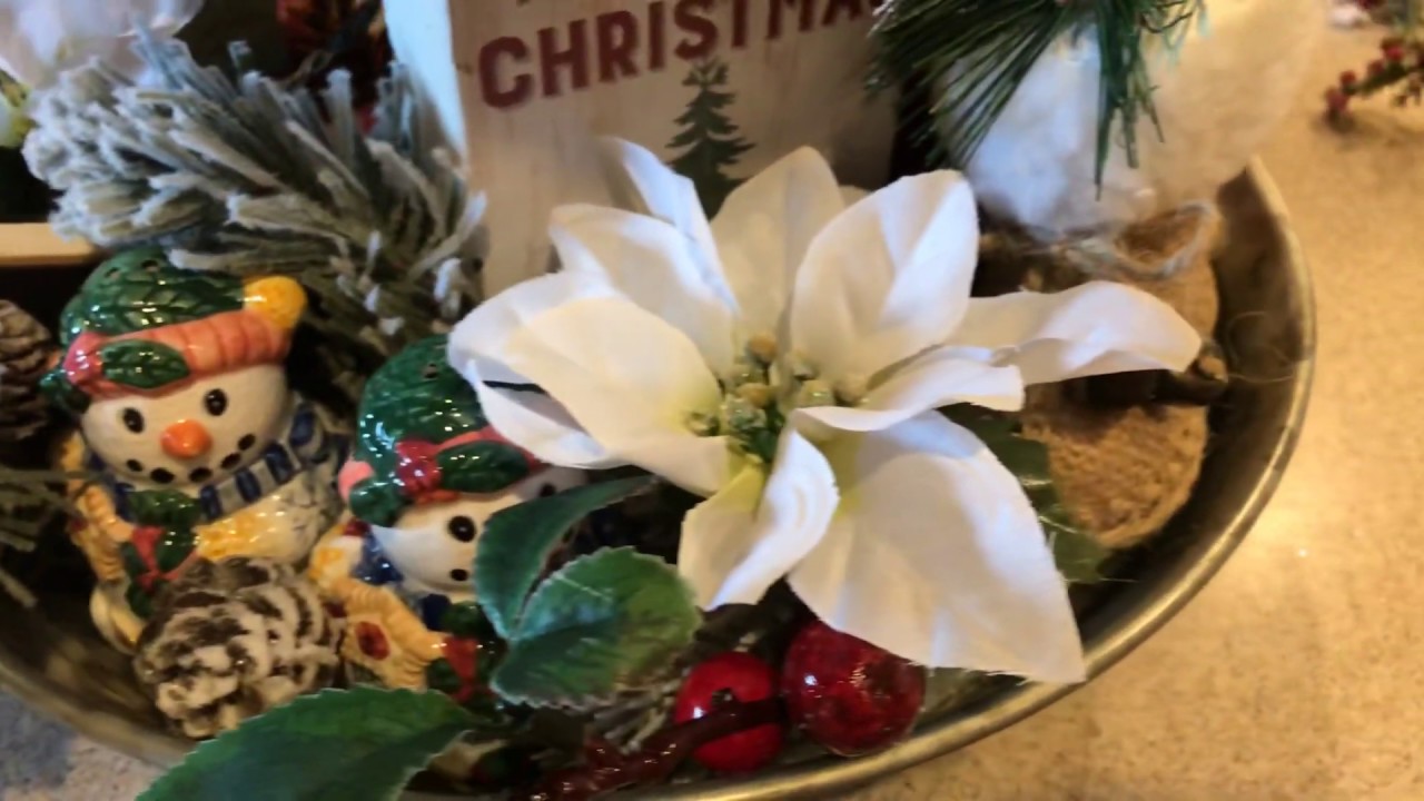 Decorate My Two Tier Tray For Christmas Youtube