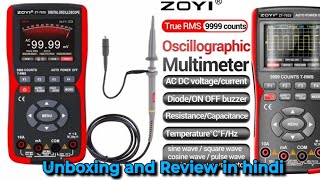 Zoyi zt 702s digital oscilloscope multimeter unboxing review in Hindi 