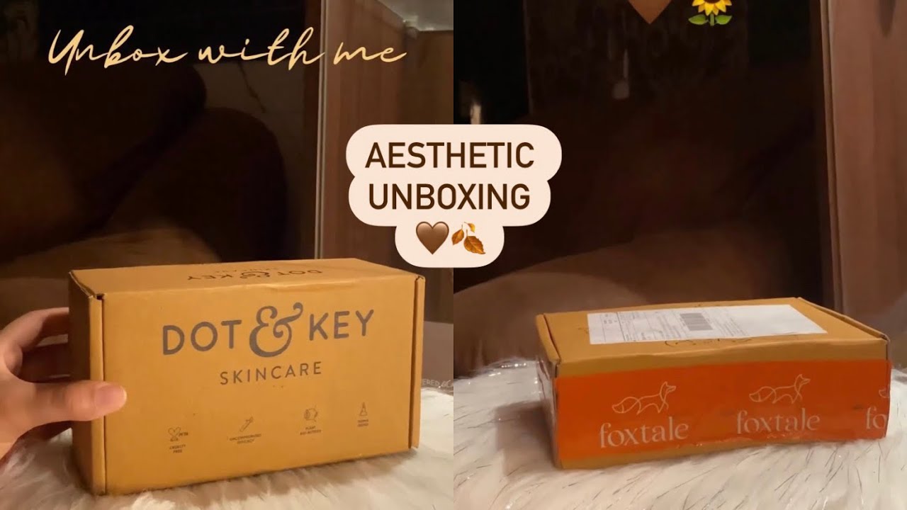 Foxtale Key Aesthetic Skincare Unboxing | Pr Package | Dot And Key | Nykaa ...