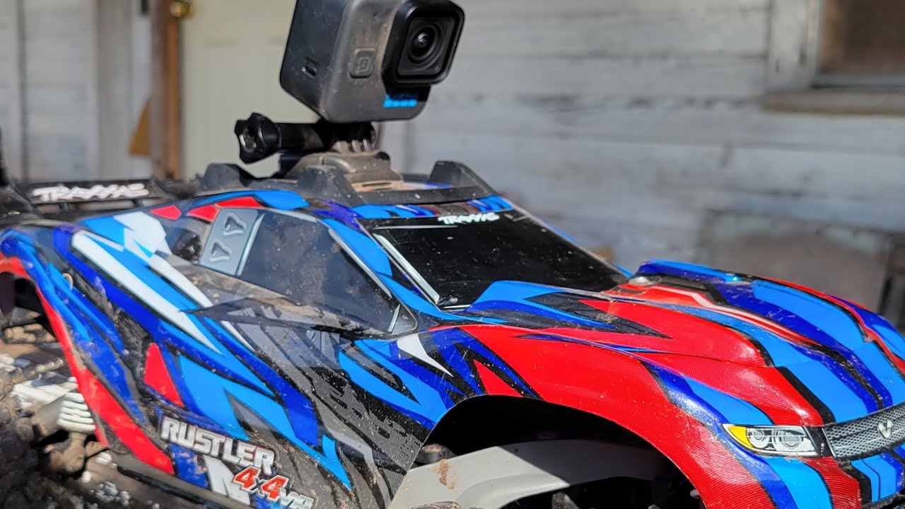 Cardan central alu anodisé bleu 189mm Rustler 4x4 VXL - Traxxas TRX6765
