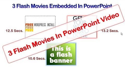 3 Flash Movies In PowerPoint Animation Video