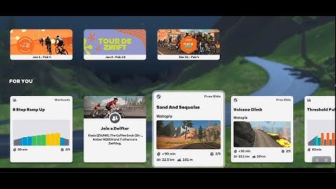 Training Peaks Intervals on Zwift
