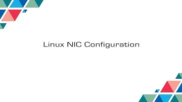Linux NIC Configuration