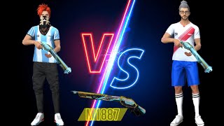 FREE FIRE M1887 GAMEPLAY || 1 VS 1 || #AVI VS #SURO || #TEN 2 TEN GAMER#