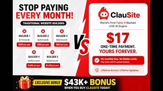 ClauSite Review : AI Website Builder Demo | $17 Lifetime Deal + $43K Bonuses #ClausiteReview