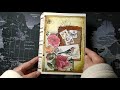 Junk Journal con muchas hojas y sobres