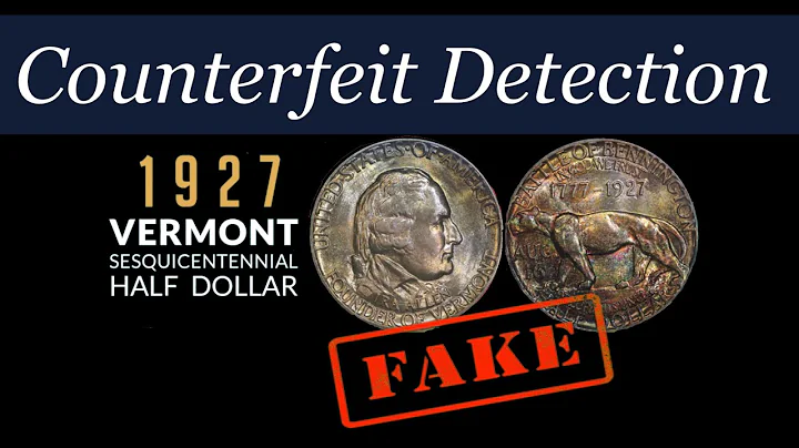 Counterfeiter Detection - 1927 Vermont Commemorative#Money#coincollecting#fake