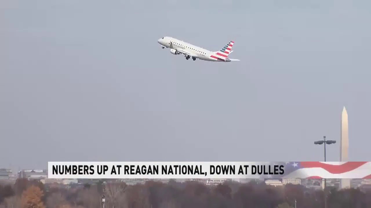 Air travel numbers soar at Reagan National dip at Dulles International Airport  WJLA