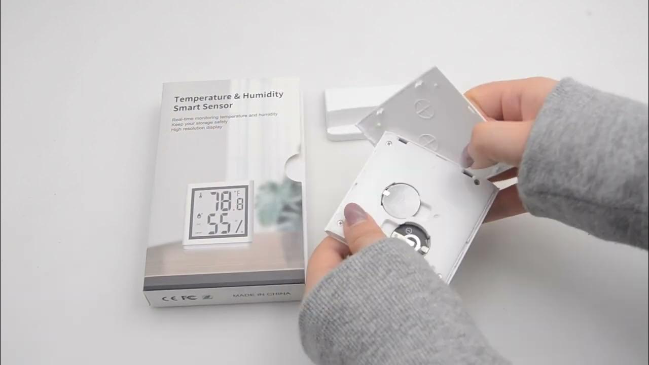 How to replace the battery of a thermometer hygrometer YouTube