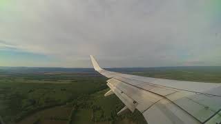 Посадка Boeing 737-800 Nordstar в Емельяново при ветре