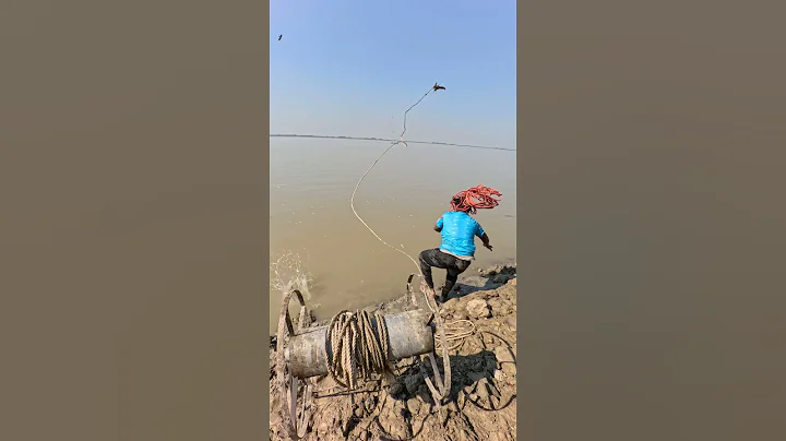 Wow catfish bait throwing in river  #fishinglife  #hook  #bait  #shorts