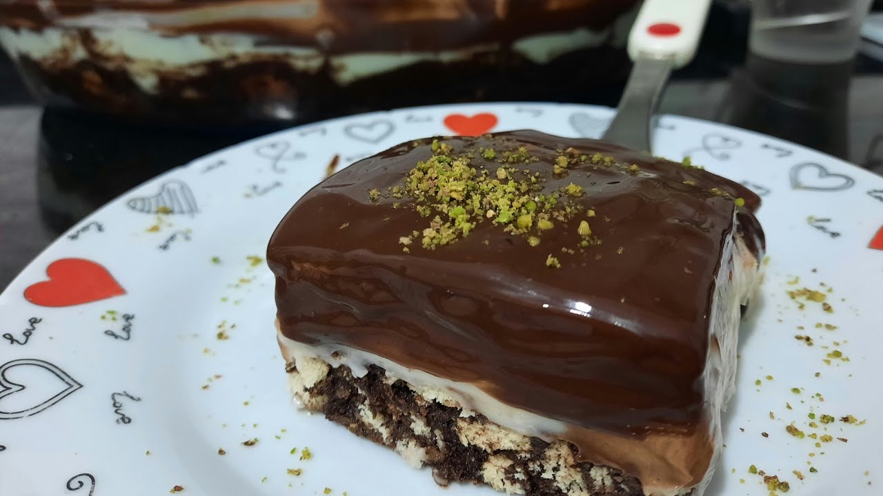 AZ MALZEMELİ TATLI MUHALLEBİLİ MOZAİK PASTA TARİFİ KOLAY TATLI