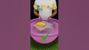 TRY TO GUESS HOW MANY TISSUE PAPER ITTOOK! #satisfying #water  #asmr #experiment