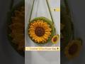 Crochet Sunflower Bag 🌻✨easy to make and goes with every outfit!🌻 #asthetic #sunflower #bag