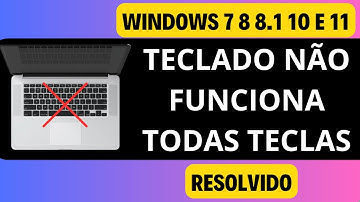 TECLADO NÃO FUNCIONA TODAS AS TECLAS -  RESOLVIDO