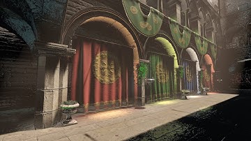 LUMINA HDRP showcase of voxel based GI - atrium reflective