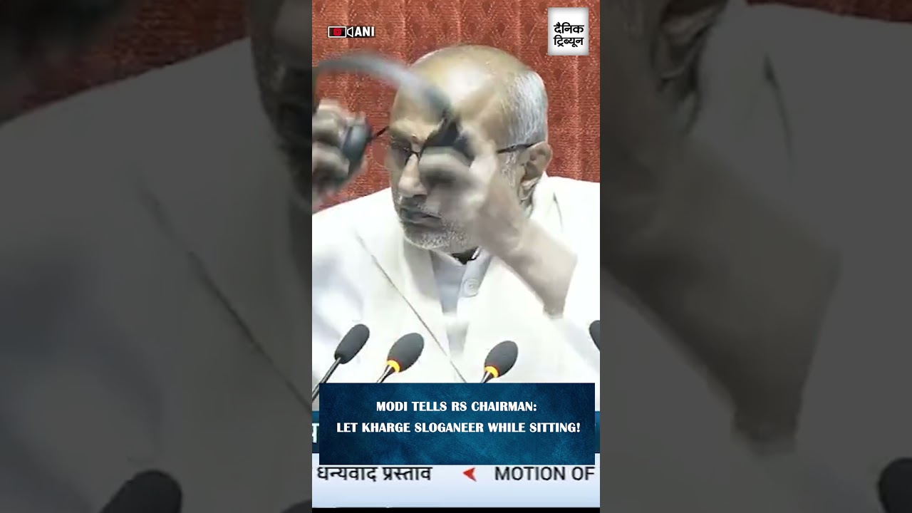 PM Modi on Kharge in Rajya Sabha: “Let Him Sit and Sloganeer, Considering His Age”