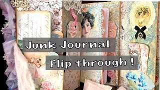 Shabby Chic Junk Journal "Victorian Lace" Flip through (SOLD)