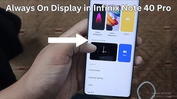 Turn On Always On Display in Infinix Note 40 Pro | Easy Setup