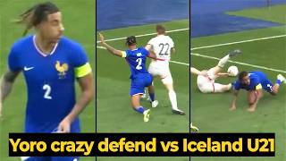 Leny Yoro Captains France U21 To A Win Over Iceland With Crazy Defending