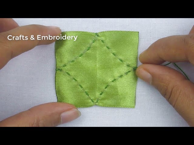 Hand Embroidery, Easy Ribbon Flower Making Tutorial, Ribbon Tricks
