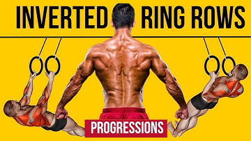 Best INVERTED ROW PROGRESSIONS With Rings. Bodyweight Ring Rows & Calisthenics