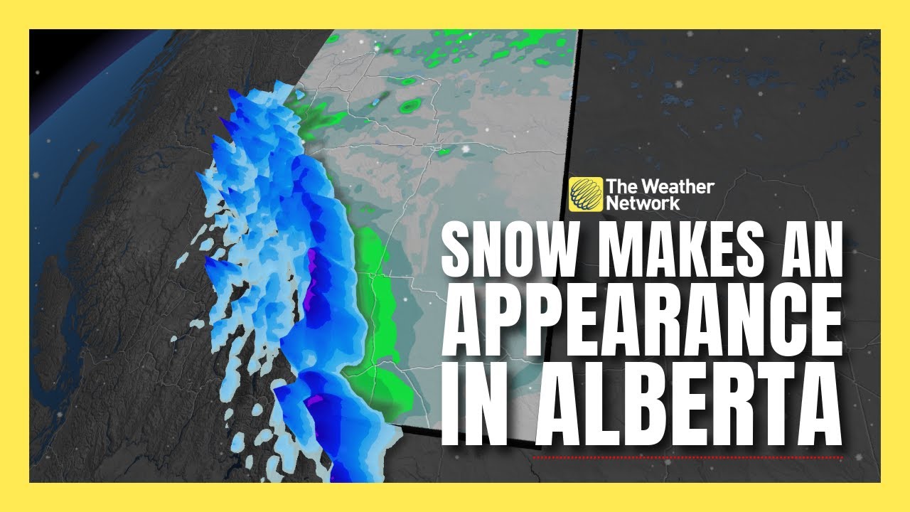 Snow Makes an Appearance Across Alberta This Weekend | #forecast - YouTube