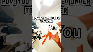 POV: You’re Trapped Under Toilet Paper 😬 #shorts #satisfying #experiment