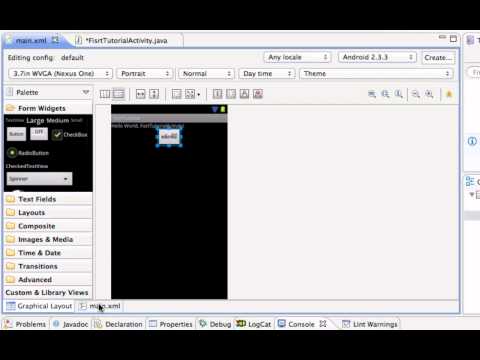 Android Tutorial 1 - Alert Dialog with Button