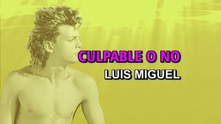 Luis Miguel - Culpable o no (Karaoke)