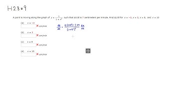 Example: How to Solve a Related Rates Problem (Moving Point Problem) - M109 H2.8 #9 (SU18)