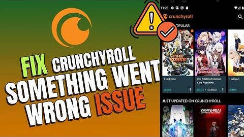 How to Fix Something Went Wrong On Crunchyroll 2025?