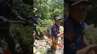 AKSI TRC DLH KAB.MOJOKERTO PEMBERSIHAN SAMPAH LIAR DI JALA RAYA PACET- TRAWAS DESA CEMBOR KEC.PACET