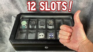 High Quality Watch Box with 12 Slots! Rothwell Watch Box Review