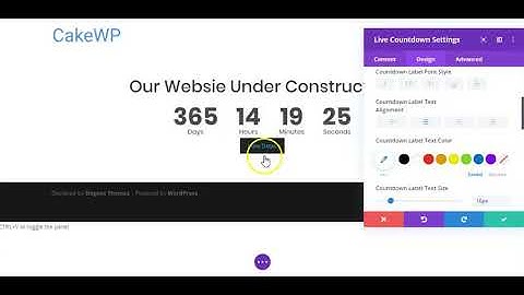 Divi Live Countdown Plugin