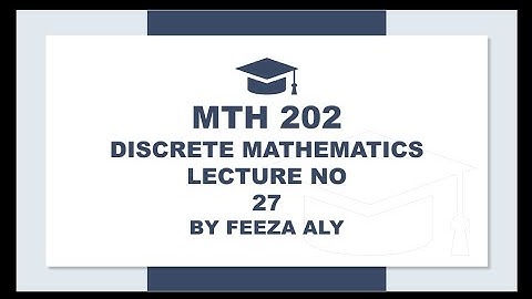 MTH202 lecture no 27
