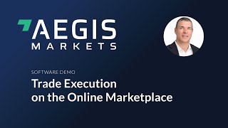 [DEMO] AEGIS Markets - Marketplace Walkthrough