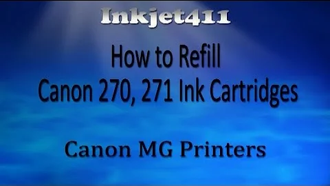 How to Refill Canon 270, 271 Ink Cartridges (Pixma MG Printers)