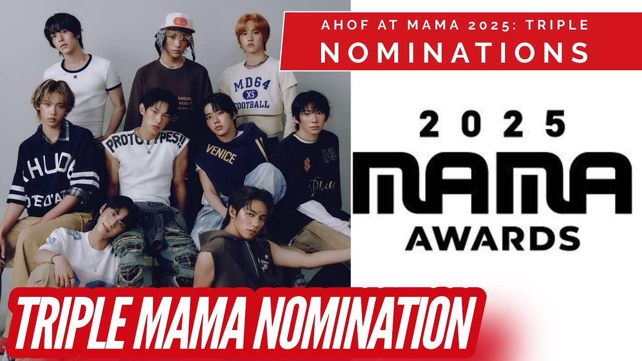 AHOF ПОЛУЧАЕТ ТРОЙНУЮ НОМИНАЦИЮ НА ПРЕМИЮ MAMA 2025