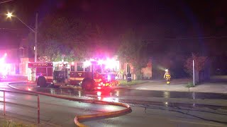 Commercial building damaged by overnight fire; flames seen coming from roof, SAFD says